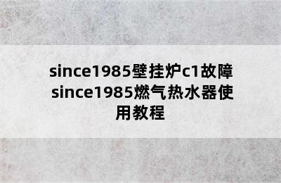 since1985壁挂炉c1故障 since1985燃气热水器使用教程